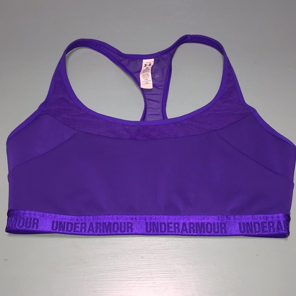 under armour purple sports bra
